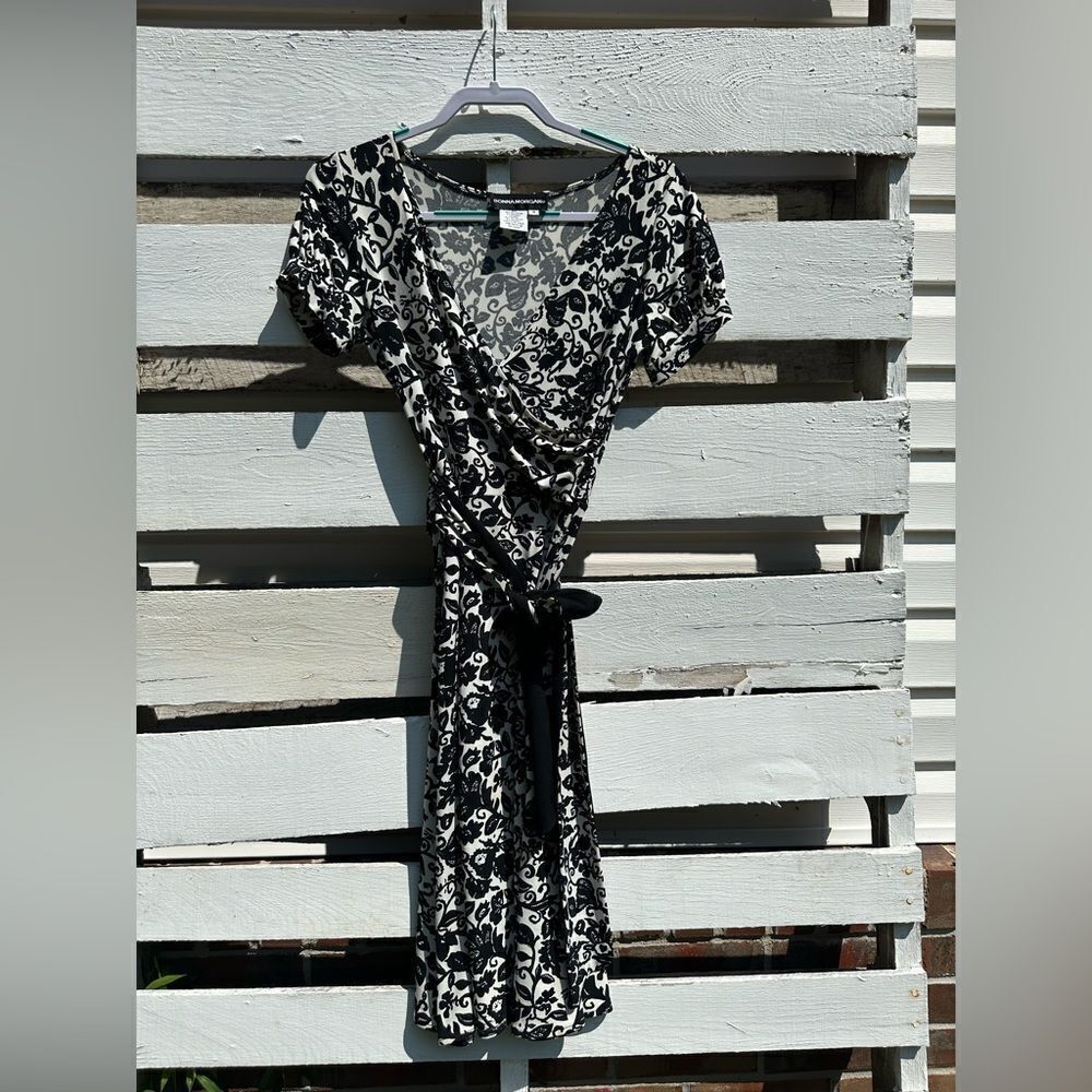 Donna Morgan Faux Wrap Dress